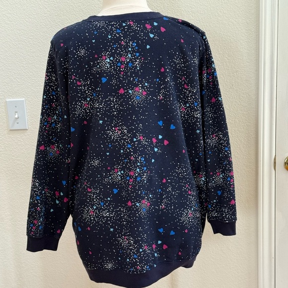 Woman Within Fleece-Lined Tunic Top size 1X (22/24) - Picture 3 of 8